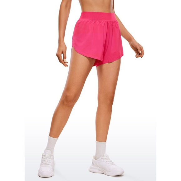CRZ YOGA Pants - CRZ YOGA Women Hibiscus Purple Running Sports Shorts Size M 8/10 NWT